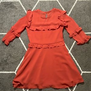 Abercrombie & Fitch Mini Dress with 3/4 length sheer sleeves